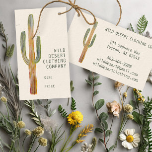 Wüsten-Saguaro-Kaktus-Aquarell Einzigartiger Anhän Visitenkarte
