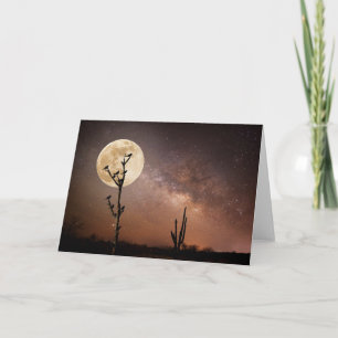 Wüsten   Saguaro Kaktus mit Vögeln in der Wüste Karte