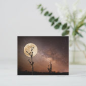 Wüsten | Saguaro Kaktus mit Vögeln in der Wüste Postkarte (Stehend Vorderseite)