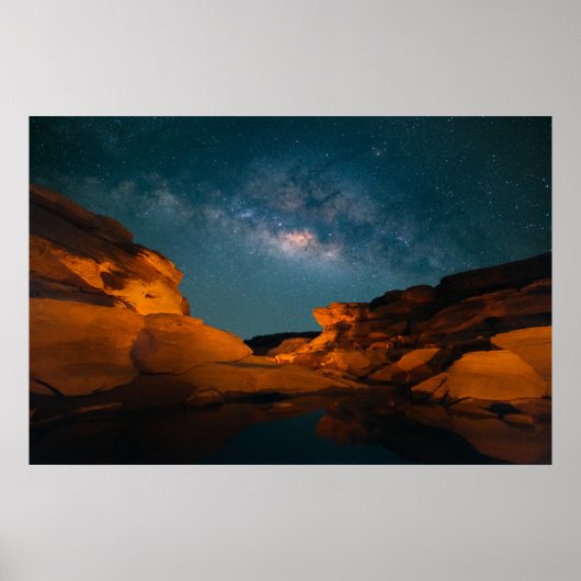 Wüsten | Sam Pan Bok Night Time Thailand Poster (Vorne)