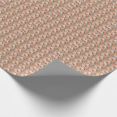 Wüsten-Sand-Blumenmuster Geschenkpapier (Ecke)