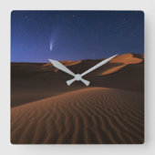 Wüsten | Sanddüne Galaxy Quadratische Wanduhr (Vorderseite)