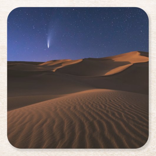 Wüsten | Sanddüne Galaxy Rechteckiger Pappuntersetzer (Vorderseite)