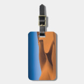 Wüsten | Sanddünen bei Illizi, Südalgerien Gepäckanhänger (Vorderseite vertikal)