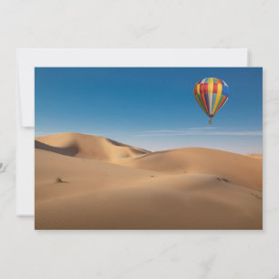 Wüsten Sanddünen in der Wüste von Dubai Dankeskarte