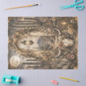 Wüsten-Schädel-Torbogen-Decoupage-Papier Boho West Seidenpapier (Basteln)