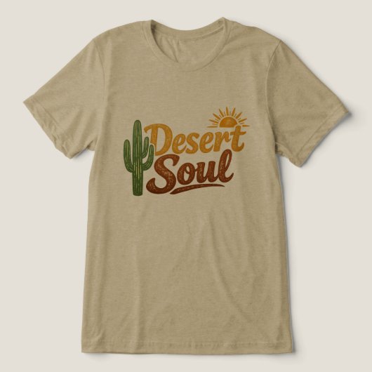 Wüsten-Seele Tri-Blend Shirt (Design Vorderseite)
