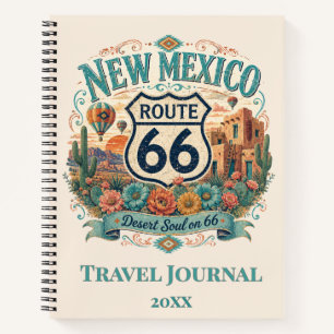 Wüsten-Seelen-Route 66 Südwest-Journal-Stimmung Notizblock