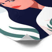 Wüsten-Sonnen-Frauen-Kunst Poster (Ecke)