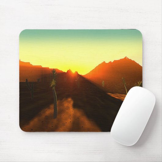 Wüsten-Sonnenaufgang Mousepad (Mit Mouse)
