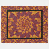 Wüsten-Sonnenblume Fleecedecke (Vorderseite (Horizontal))