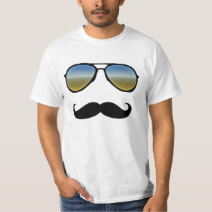Wüsten-Sonnenbrille-Verkleidungs-Schnurrbart-T - T-Shirt