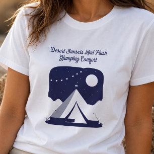 Wüsten-Sonnenuntergänge Plüsch-Glamping-Komfort-De T-Shirt