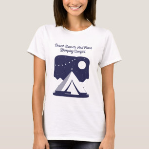 Wüsten-Sonnenuntergänge Plüsch-Glamping-Komfort-De T-Shirt