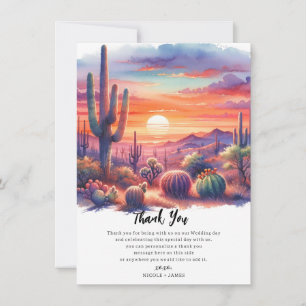 Wüsten-Sonnenuntergangs-Glanz-Aquarell Südwesten D Einladung