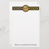 Wüsten-Stern-Farben-Pferd stationär Briefpapier (Vorne/Hinten)