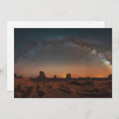 Wüsten | Sternenhimmel über einer Wüstenlandschaft Dankeskarte (Vorne/Hinten)