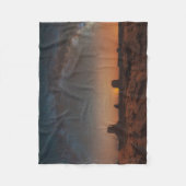 Wüsten | Sternenhimmel über einer Wüstenlandschaft Fleecedecke (Vorderseite)