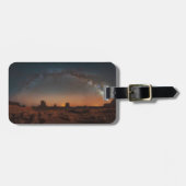Wüsten | Sternenhimmel über einer Wüstenlandschaft Gepäckanhänger (Vorderseite horizontal)