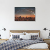 Wüsten | Sternenhimmel über einer Wüstenlandschaft Leinwanddruck (Insitu (Schlafzimmer))