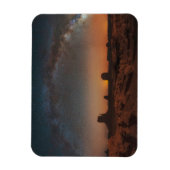 Wüsten | Sternenhimmel über einer Wüstenlandschaft Magnet (Vertikal)