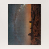 Wüsten | Sternenhimmel über einer Wüstenlandschaft Puzzle (Vertikal)