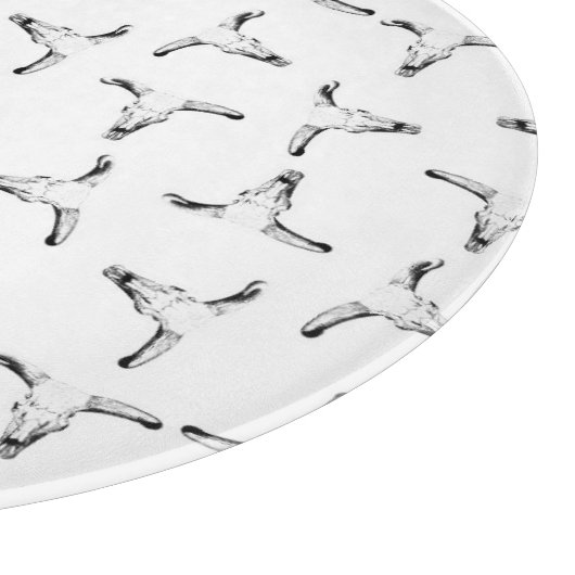 Wüsten-Stier-Horn-Schädel-Western Themed Schneidebrett (Ecke)