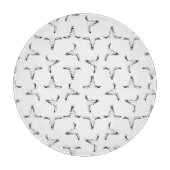 Wüsten-Stier-Horn-Schädel-Western Themed Schneidebrett (Vorderseite)