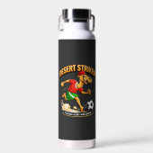 Wüsten-Stürmer Kamel-Fußball-Maskottchen - Marokko Trinkflasche (Vorne)
