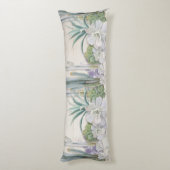 Wüsten-südwestlicher Kaktus saftiges Shiplap Holz Seitenschläferkissen (Rückseite (Vertikal))