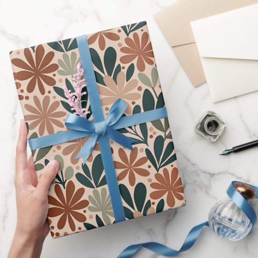 Wüsten-Sukkulentenblüten Geschenkpapier (Schenken)