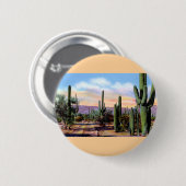 Wüsten-Szene Arizonas Sonoran Button (Vorne & Hinten)