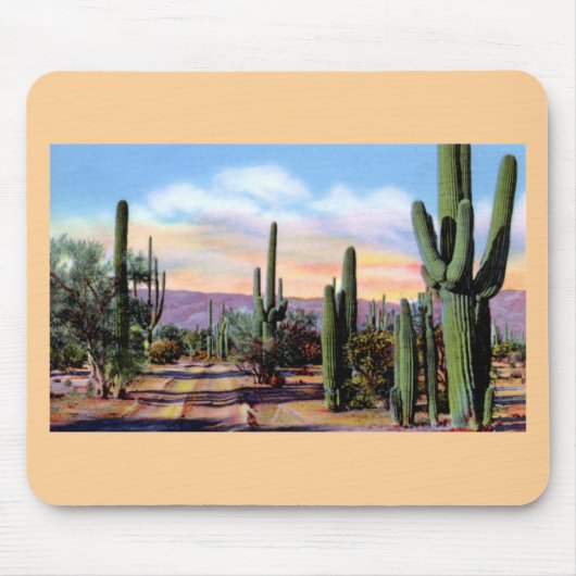 Wüsten-Szene Arizonas Sonoran Mousepad (Vorne)