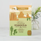 Wüsten-Szenen-Einladung Einladung (Stehend Vorderseite)