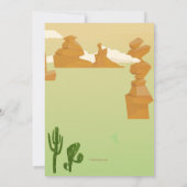 Wüsten-Szenen-Einladung Einladung (Rückseite)