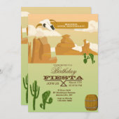 Wüsten-Szenen-Einladung Einladung (Vorne/Hinten)
