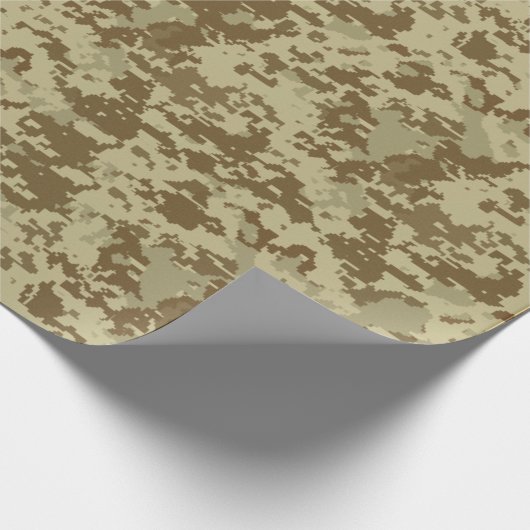 Wüsten-TAN-Tarnungs-Packpapier Geschenkpapier (Ecke)