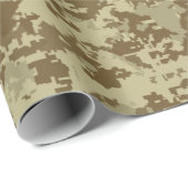 Wüsten-TAN-Tarnungs-Packpapier Geschenkpapier (Rolleneckpunkt)