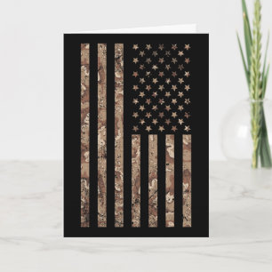 Wüsten-Tarnmuster Amerikanische Flagge Militär 4. Karte