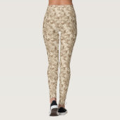 Wüsten-Tarnmuster-Damenleggings Leggings (Rückseite)