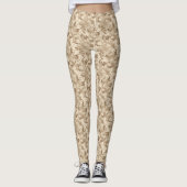 Wüsten-Tarnmuster-Damenleggings Leggings (Vorderseite)