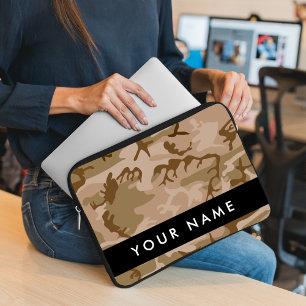Wüsten-Tarnmuster, Ihr Name, Personalisieren Laptopschutzhülle