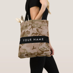 Wüsten-Tarnmuster, Ihr Name, Personalisieren Tasche