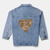 Wüsten-Tarnmuster, Militär-Muster, Armee Jeansjacke (Rückseite)