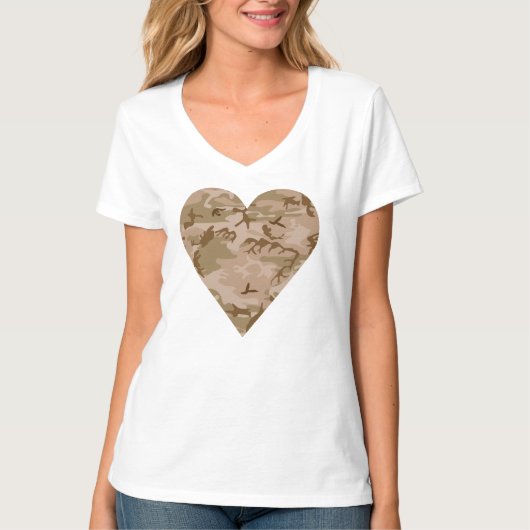 Wüsten-Tarnmuster, Militär-Muster, Armee T-Shirt (Vorderseite)