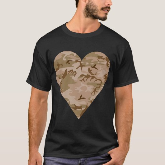 Wüsten-Tarnmuster, Militär-Muster, Armee T-Shirt (Vorderseite)