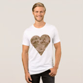 Wüsten-Tarnmuster, Militär-Muster, Armee Tri-Blend Shirt (Vorderseite voll)