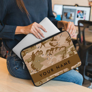 Wüsten-Tarnmuster-Steine, Ihr Name, Personalisiere Laptopschutzhülle