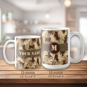 Wüsten-Tarnung für Katzen Kaffeetasse