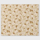 Wüsten-Tarnung Geschenkpapier (Flach)
